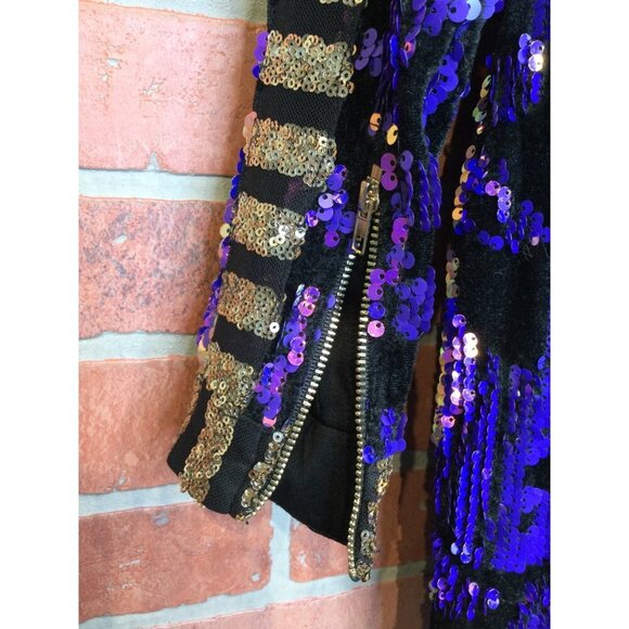 House Of Jade Sky Sequin Mini Dress Size 8 Sequined Party Cocktail Event Glam - Picture 4 of 9